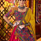 Rajwada Multicolor Viscose Cotton Semi-Stitched lehenga With Stunning Tassels For Women