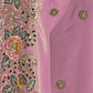 Rajwada Pink Georgette Embroidered Elegant Saree For Women