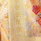 Rajwada Golden Silk Blend Floral Printed Saree For Women
