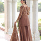 Rajwada Brown Silk Blend Embellished Kurta Set For Women