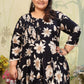 Rajwada Navy Blue Rayon Printed Kurti For Women