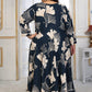 Rajwada Navy Blue Rayon Printed Kurti For Women