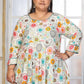 Rajwada White Rayon Printed Kurti For Women