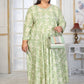 Rajwada Pista Green Rayon Printed Kurti For Women