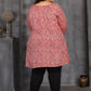 Rajwada Red Rayon Printed Kurti For Women