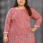 Rajwada Red Rayon Printed Kurti For Women