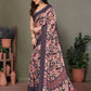 Rajwada Black Georgette Embroidered Saree For Women