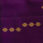 Rajwada Dark Purple Silk Blend Woven Saree For Women