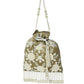 Rajwada Dark Beige Jute Embellished Potli For Women