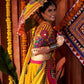 Rajwada Multicolor Viscose Cotton Semi-Stitched lehenga With Stunning Tassels For Women
