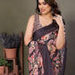Rajwada Black Georgette Embroidered Saree For Women