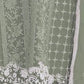 Rajwada Pista Silk Blend Embellished Semi Stitched Kurta Set For Women