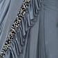 Dark Grey Silk Blend Embellished Saree