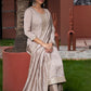 Rajwada Light Mauve Silk Blend Embriodered Stitched Kurta Set For Women