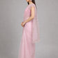 Light Pink Soft Net Embellished Saree