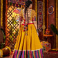 Rajwada Multicolor Viscose Cotton Semi-Stitched lehenga With Stunning Tassels For Women