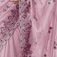 Rajwada Lavender Georgette Embellished Elegant Saree For Women