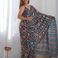 Rajwada Blue Georgette Printed Saree For Women