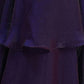 Rajwada Purple Organza Solid Ready To Wear Saree With Stitched Blouse For Women