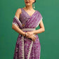 Rajwada Purple Chinon Digital Print Saree For Women