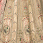 Rajwada Beige Silk Blend Embroidered Semi-Stitched Lehenga For Women