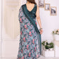 Rajwada Multicolor Georgette Printed Saree For Women