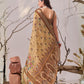 Rajwada Brown Linen Cotton Printed Saree For Women