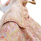Rajwada Women Pink Embroidered Georgette Semi Stitched Lehenga With Unstitched Blouse