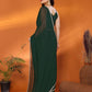 Rajwada Green Georgette Printed Saree For Women