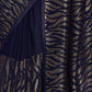 Rajwada Navy Blue Embellished Georgette Saree With Unstitched Blouse For Women