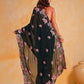 Rajwada Green Silk Blend Embroidered Saree With Unstitched Blouse For Women