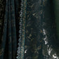 Rajwada Dark Green Embellished Georgette Saree With Unstitched Blouse For Women