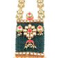 Rajwada Women Green Pearl Necklace Set