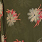 Rajwada Olive Green Silk Blend Floral Print Saree For Women