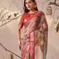 Rajwada Multicolor  Linen Cotton Printed Saree For Women