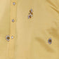 Rajwada Yellow Viscose Silk Embroidered Stitched Kurta For Men