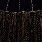 Rajwada Black Georgette Embellished Semi-Stitched Lehenga For Women