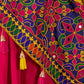 Rajwada Multicolor Viscose Cotton Semi-Stitched lehenga With Stunning Tassels For Women