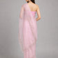 Light Pink Soft Net Embellished Saree