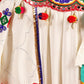 Rajwada Multicolor Viscose Cotton Embroidered Semi-Stitched lehenga With Stunning Tassels And Embroidered Waist Belt For Women