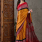 Rajwada Yellow And Red Silk Blend Printed Elegant Saree For Women