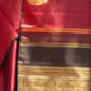 Rajwada Maroon Silk Blend Woven Saree For Women