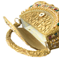 Rajwada Golden Jute Embellished Clutch For Women