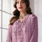 Rajwada Lavender Georgette Embellished Semi Stitched Kurta Set For Women
