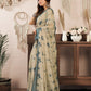 Rajwada Beige Cotton Linen Zari Work Saree For Women