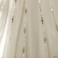 Rajwada White Georgette Embellished Semi-Stitched Lehenga For Women