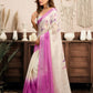 Rajwada White And Pink Cotton Linen Zari Work Saree For Women