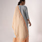 Rajwada Orange Art Silk Designer Embroidered Semi-Stitched Kurta Set For Women