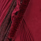Maroon Velvet Embellished Saree