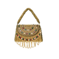 Rajwada Golden Jute Embellished Clutch For Women